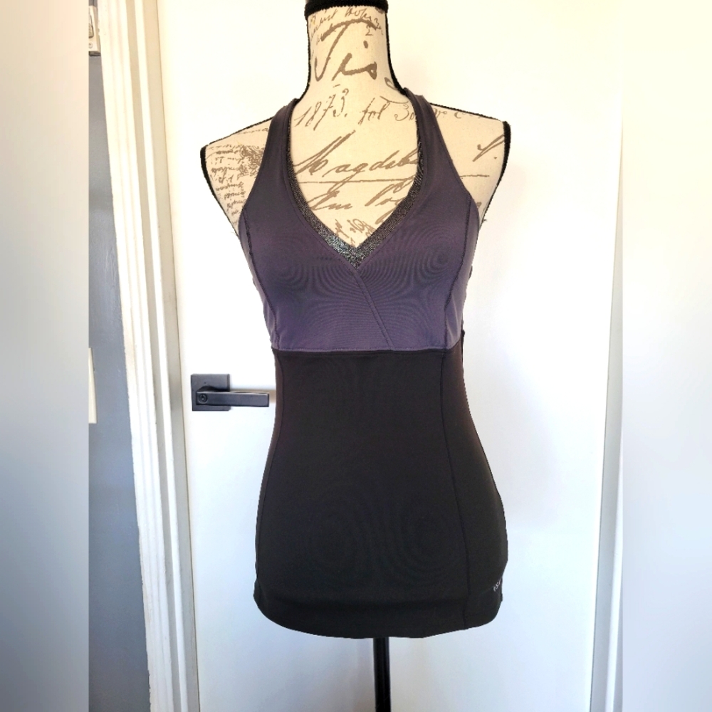Victoria's Secret VSX Sexy Sport Black Grey Racerback Tank Top Small